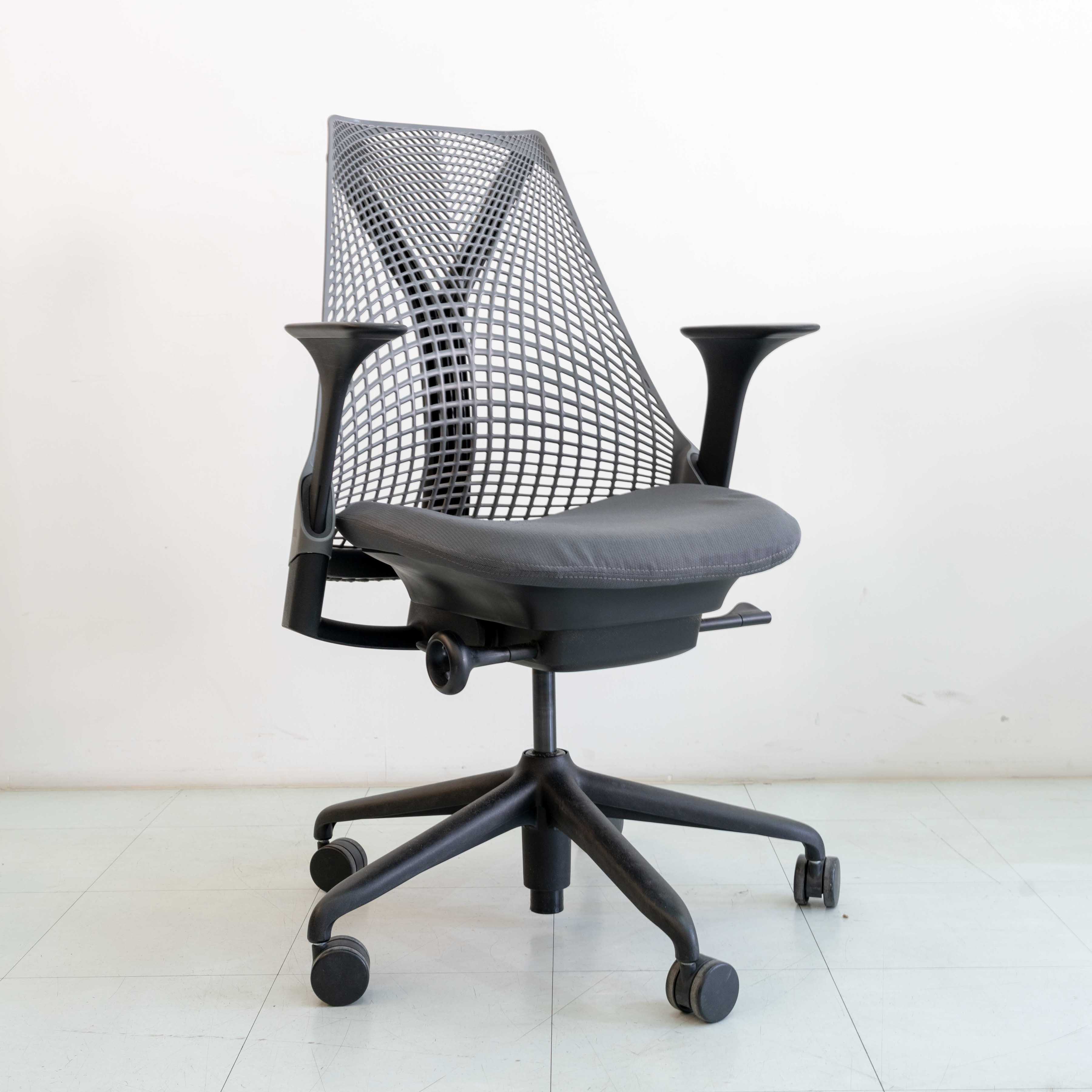 Used Herman Miller Sayl Chair – Slate Grey | Basic Option (Fixed Tilt)