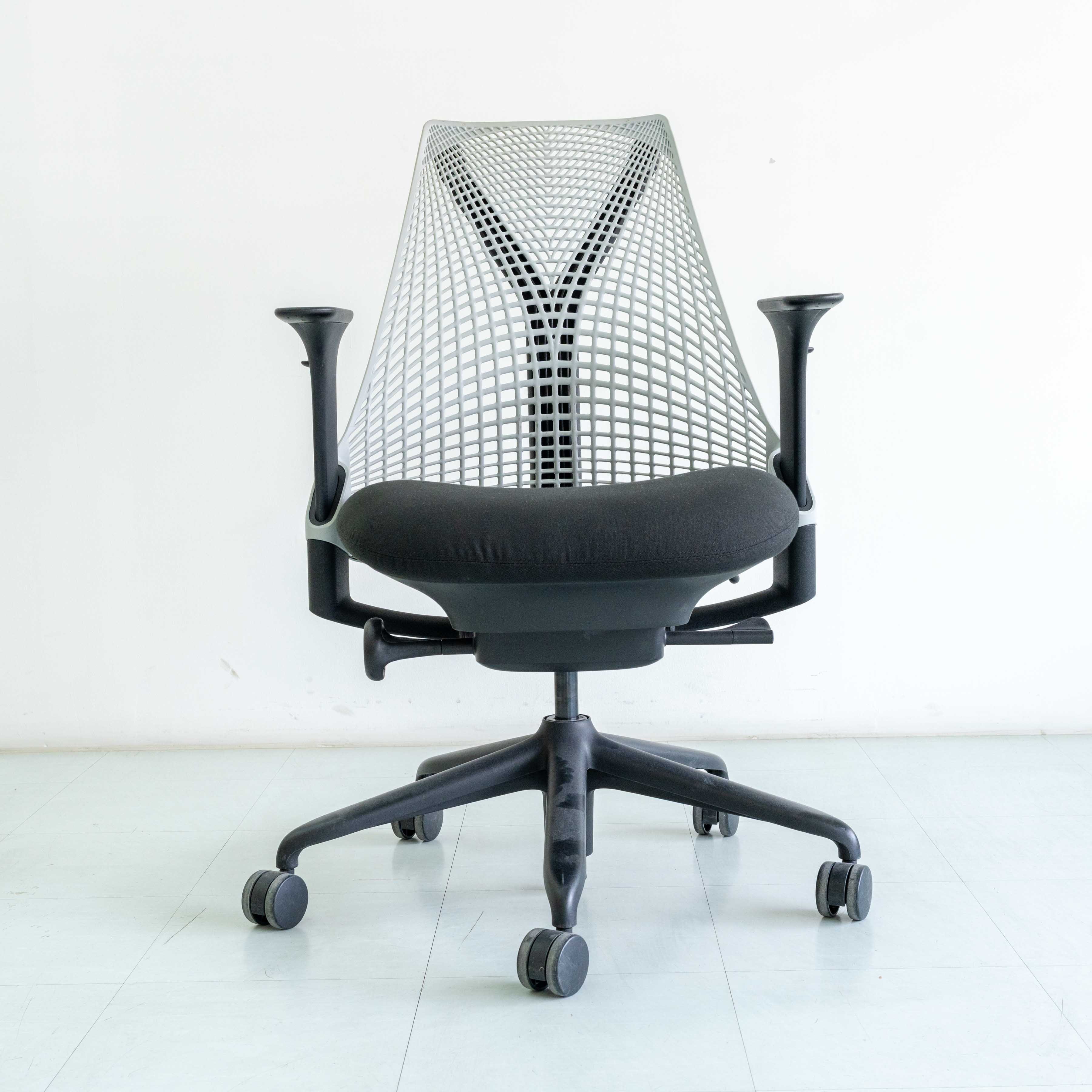 Used Herman Miller Sayl Chair – Fog | Basic Option (Fixed Tilt)
