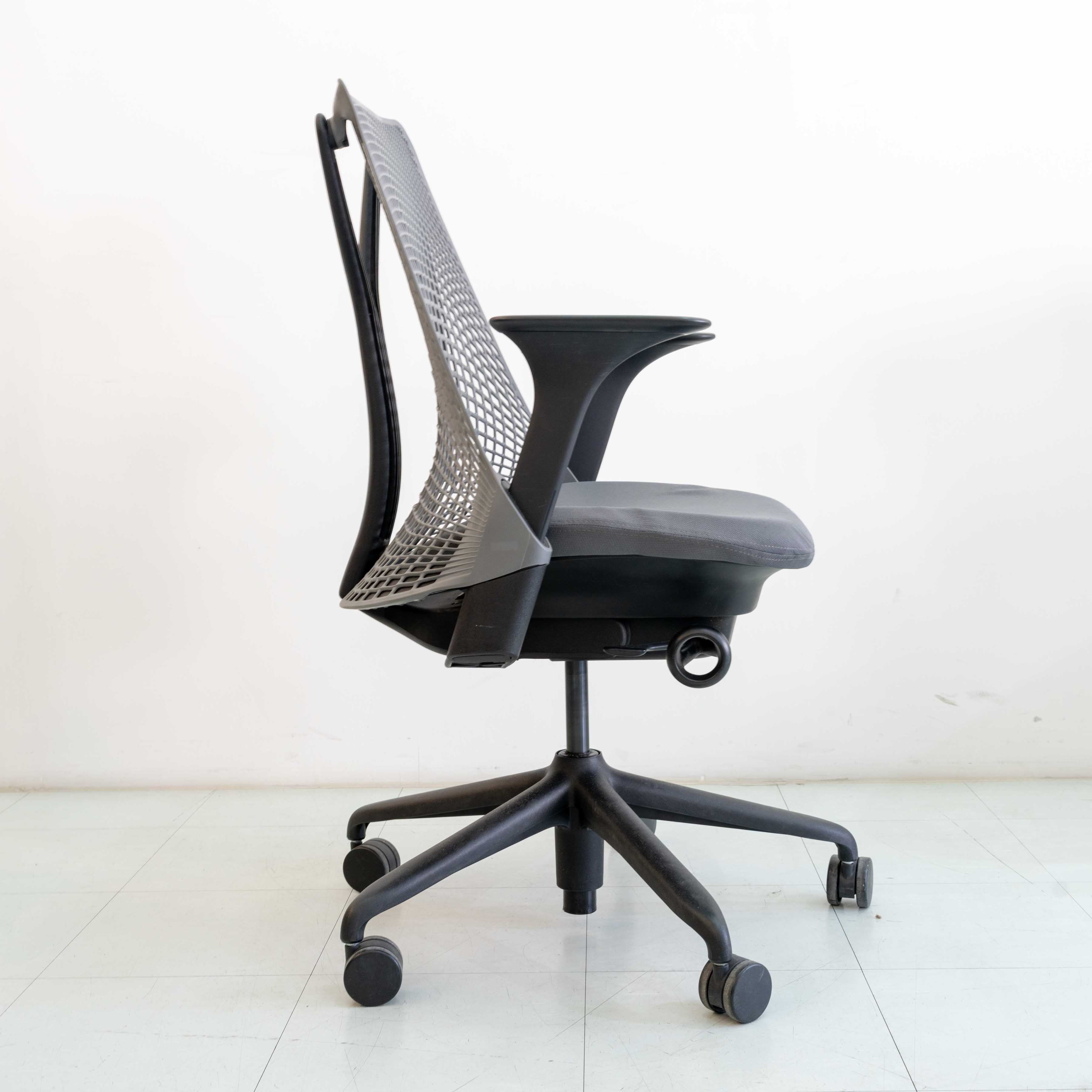 Used Herman Miller Sayl Chair – Slate Grey | Basic Option (Fixed Tilt)