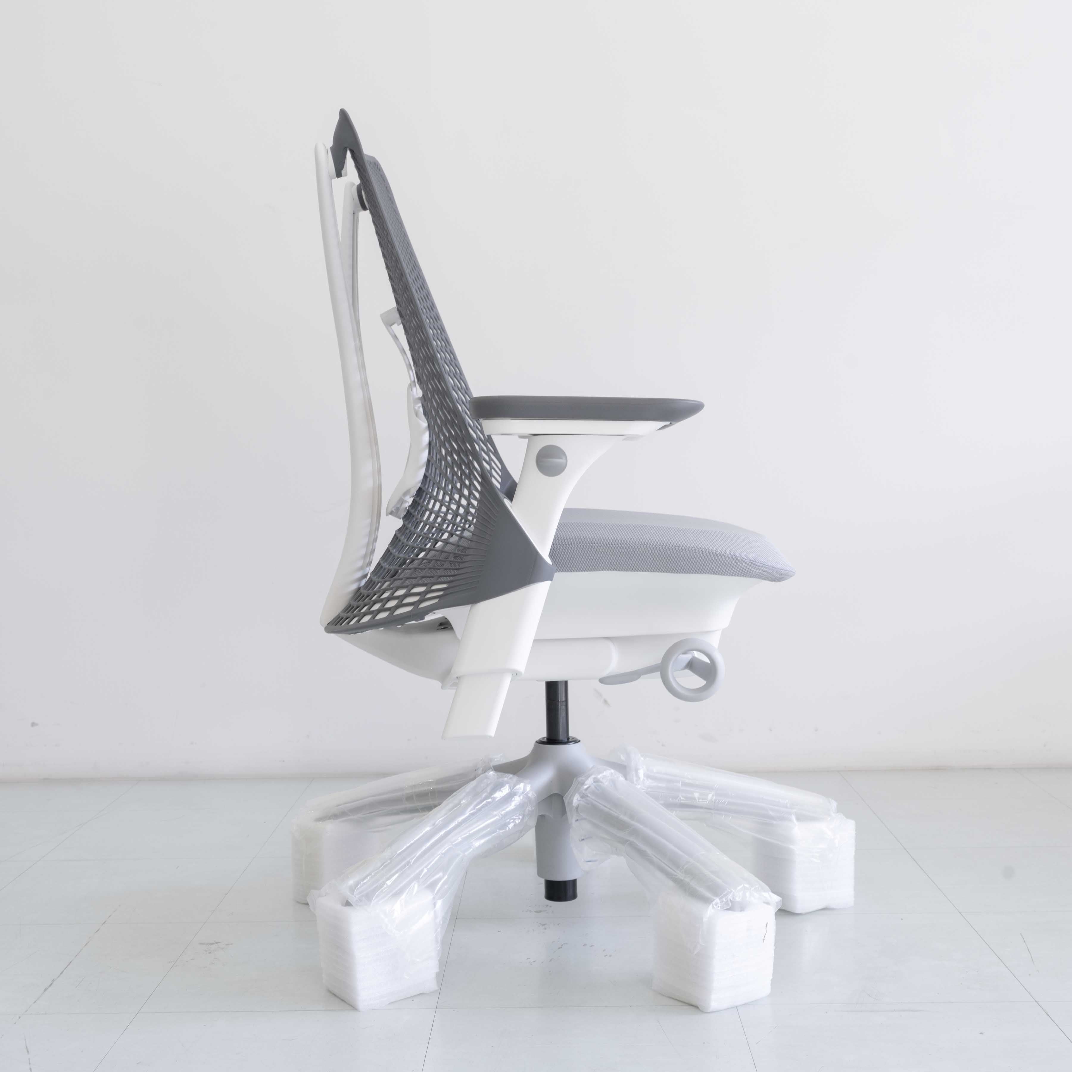 Herman Miller Sayl Chair – Slate Grey White Frame | Full Option with Lumbar Support