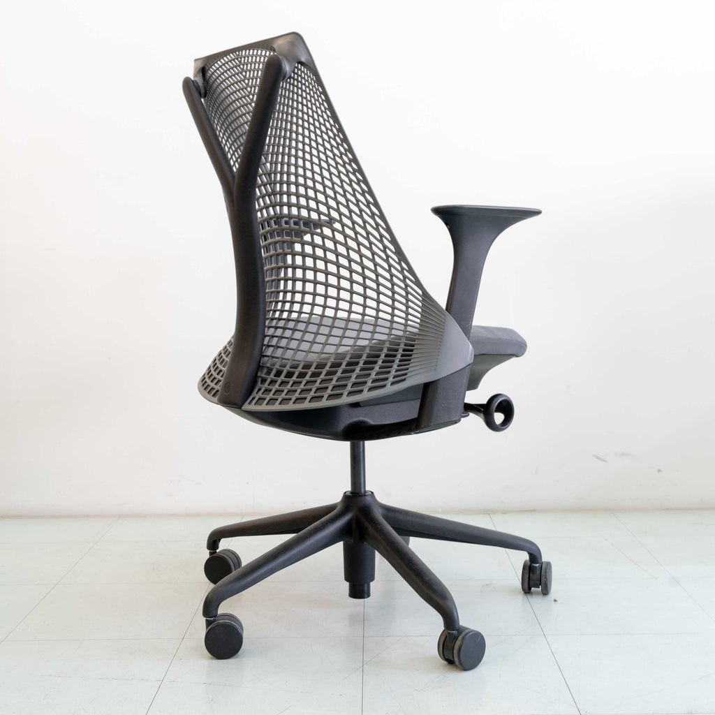 Used Herman Miller Sayl Chair – Slate Grey | Basic Option (Fixed Tilt)