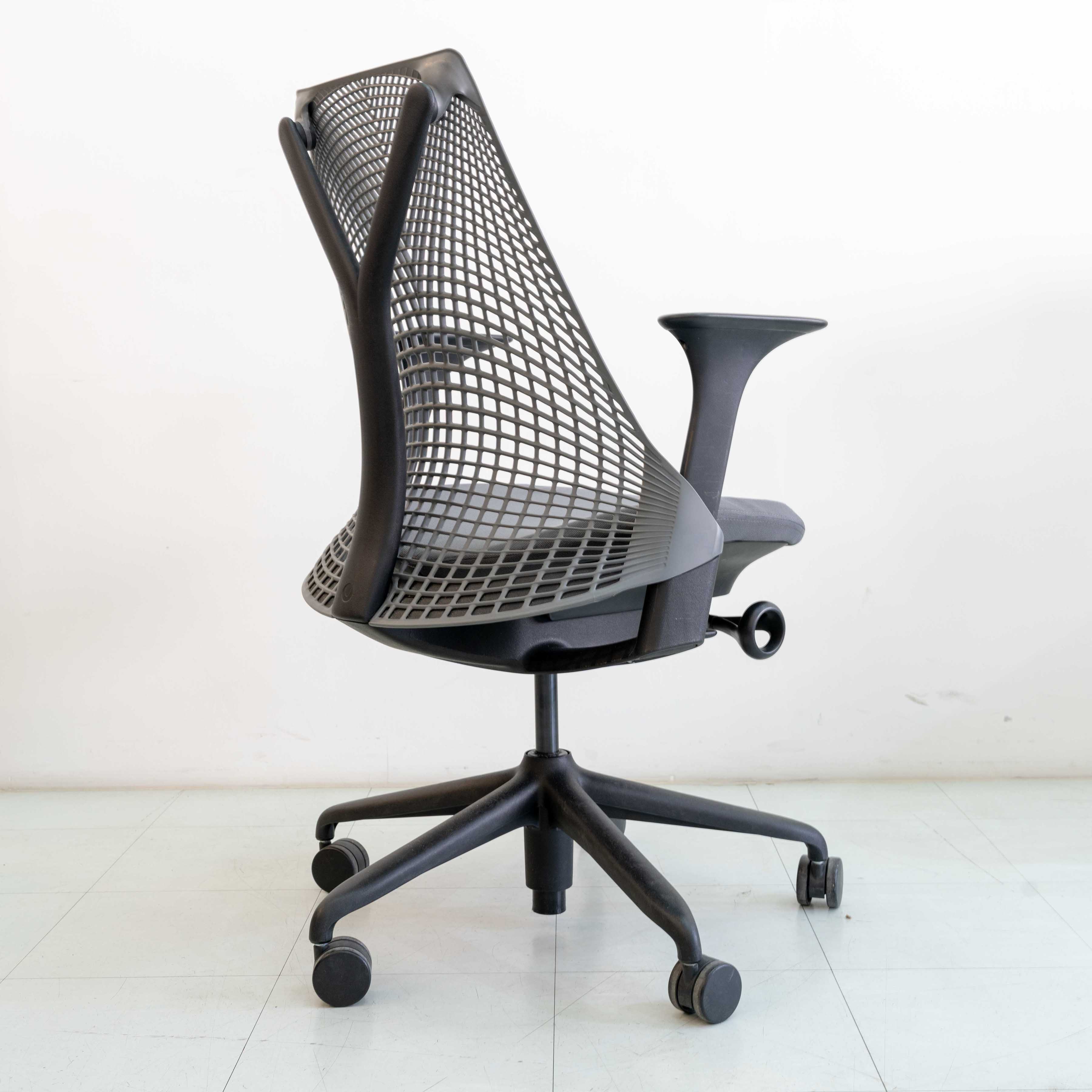 Used Herman Miller Sayl Chair – Slate Grey | Basic Option (Fixed Tilt)