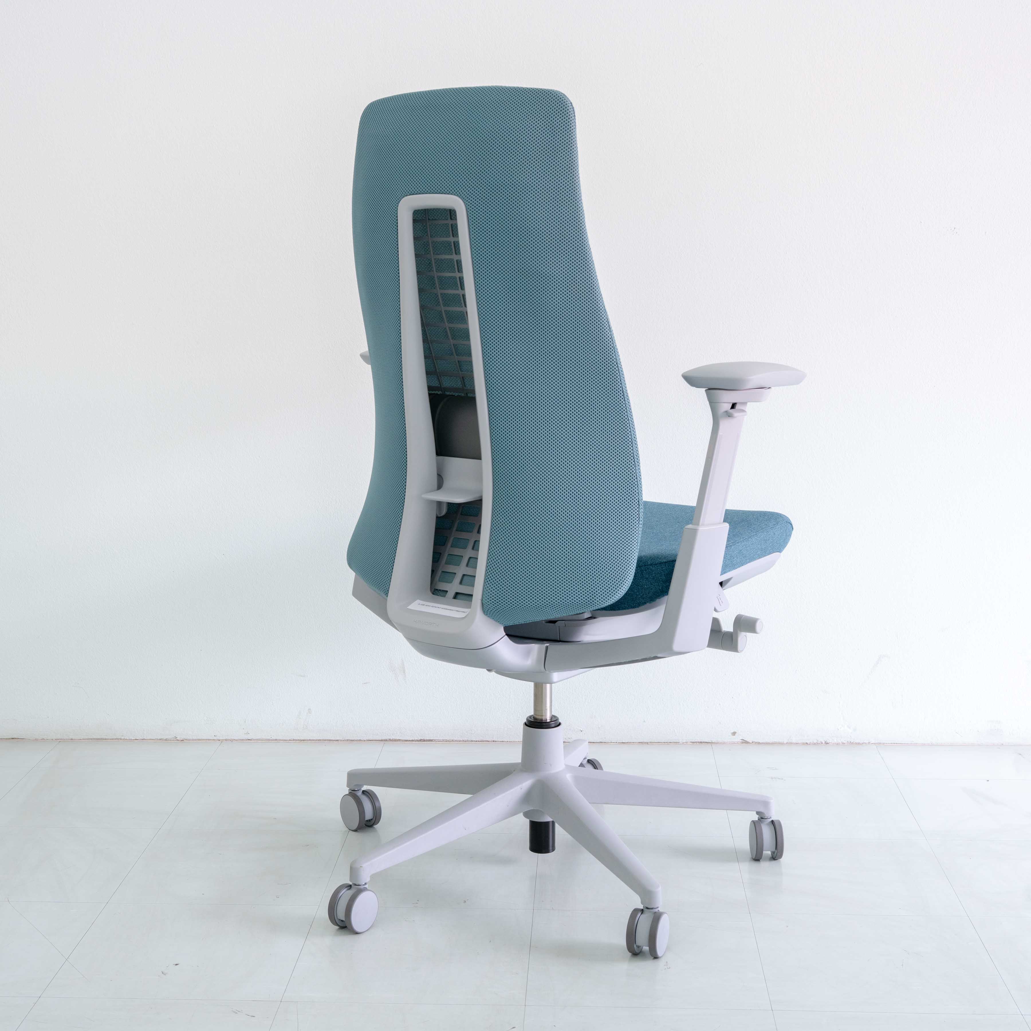 Haworth Fern Chair – Cornflower | Platinum Frame