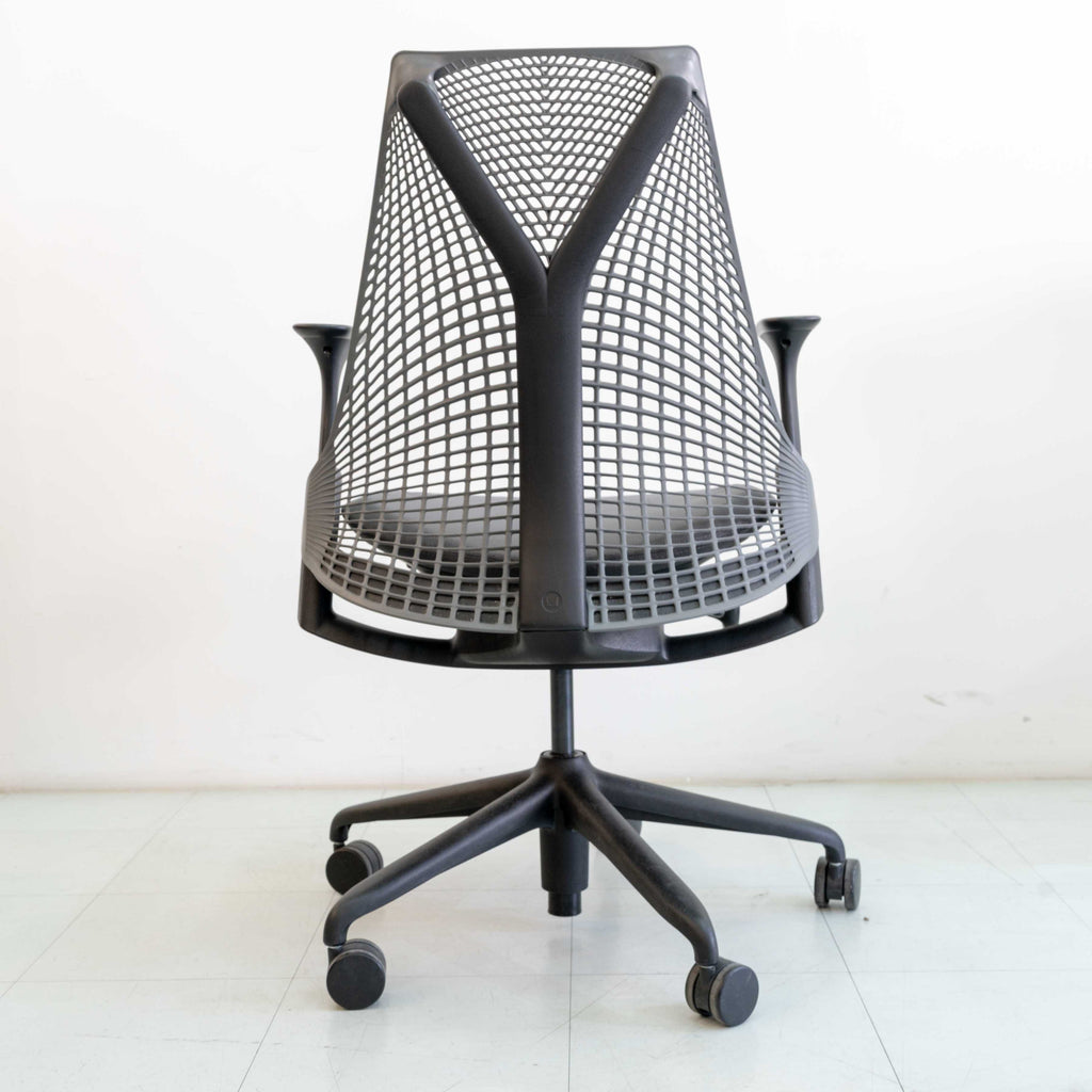 Used Herman Miller Sayl Chair – Slate Grey | Basic Option (Fixed Tilt)