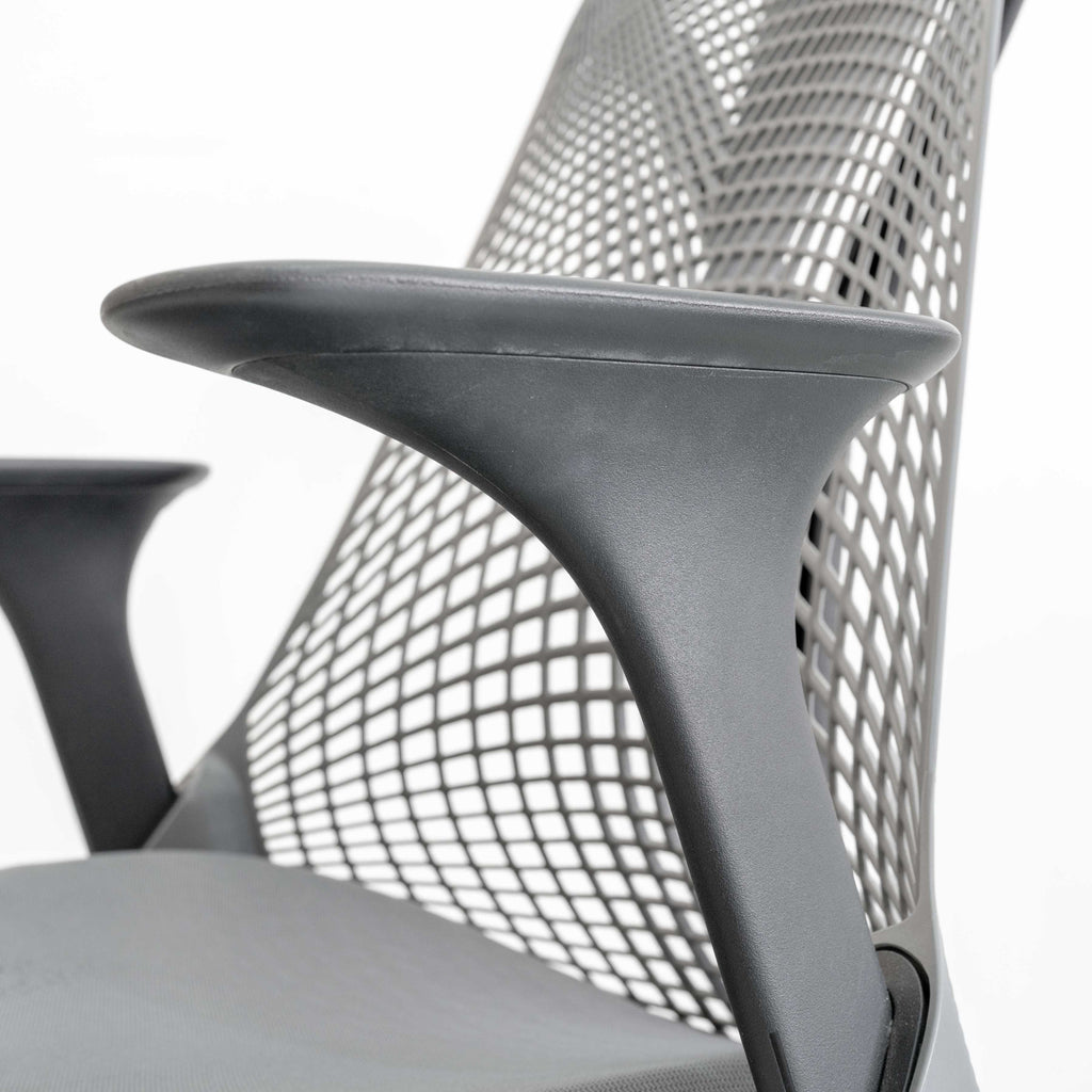 Used Herman Miller Sayl Chair – Slate Grey | Basic Option (Fixed Tilt)