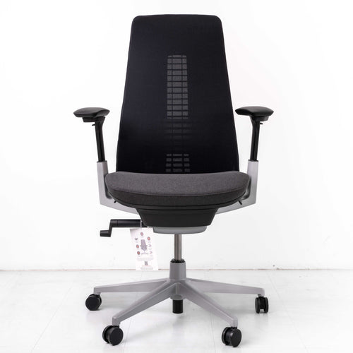 Haworth Fern Chair – Black | Platinum Frame