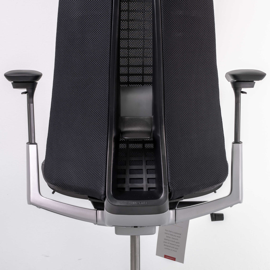 Haworth Fern Chair – Black | Platinum Frame