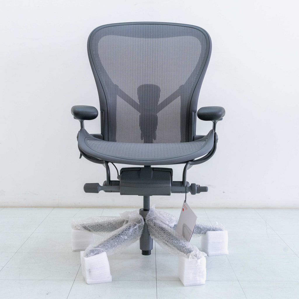 Herman Miller Remastered Aeron Chair – Graphite | Steel Frame