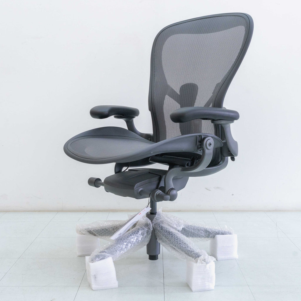 Herman Miller Remastered Aeron Chair – Graphite | Steel Frame