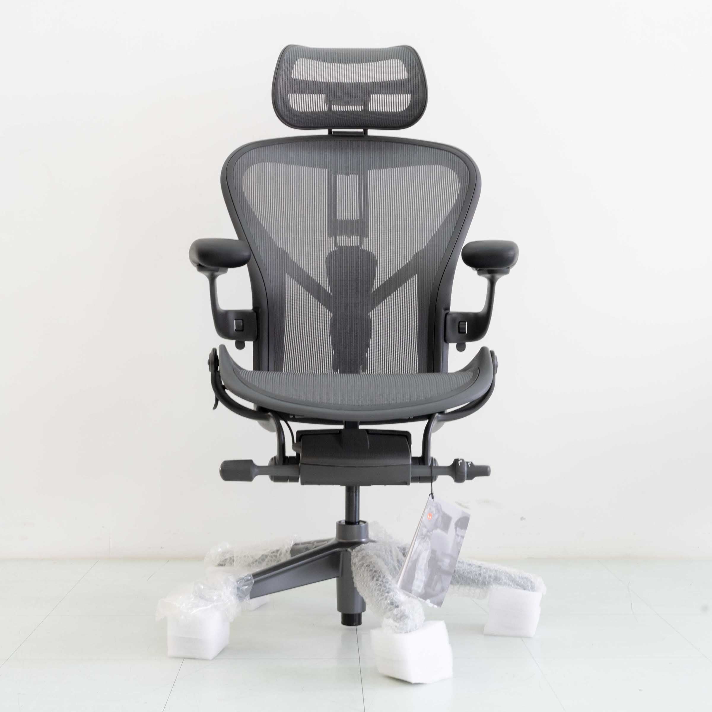 Herman Miller Remastered Aeron Chair – Graphite | Steel Frame