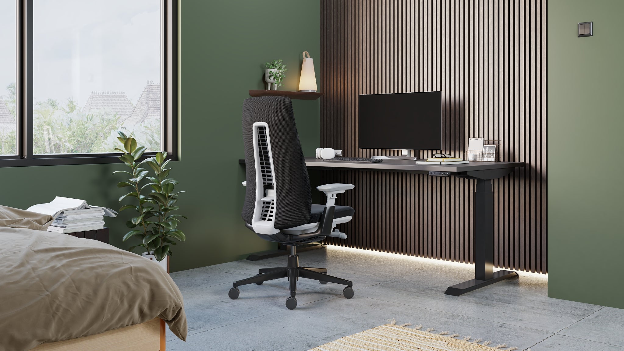 Haworth HAT Height Adjustable Desk – Electric Sit-Stand Table